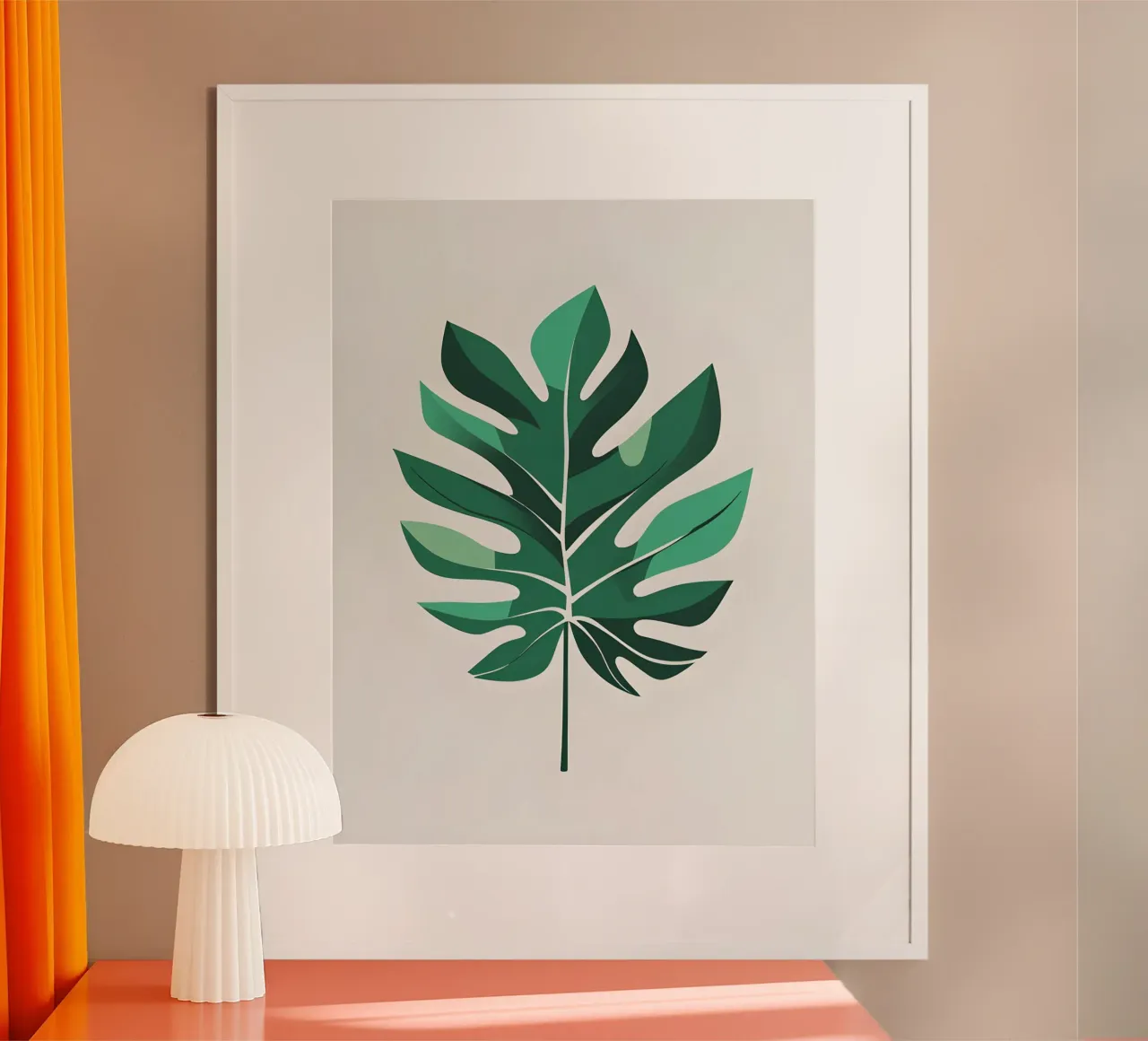 Foglie tropicali astratte poster da The Green Room
