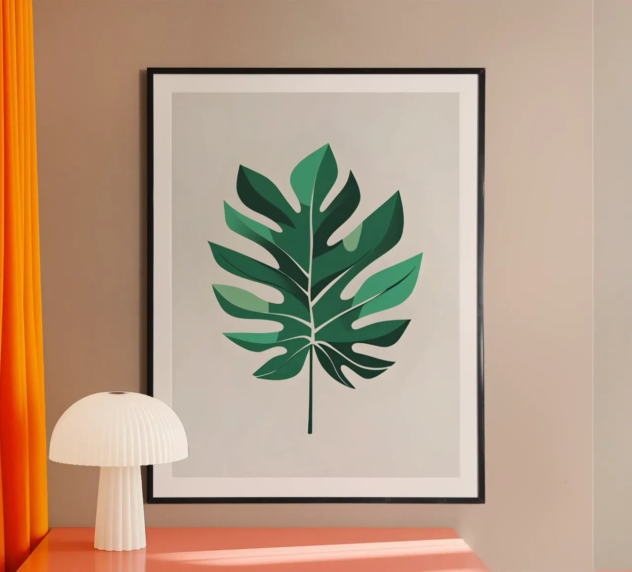Foglie tropicali astratte poster da The Green Room