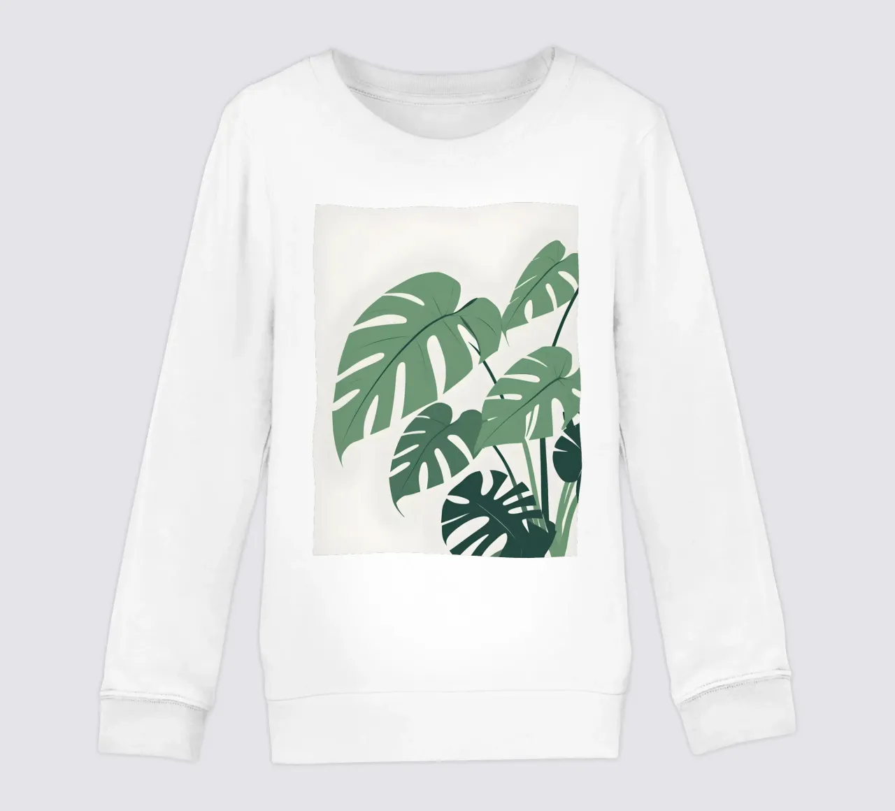 Filodendro a foglie spaccate felpa bambino da Botanical Gallery