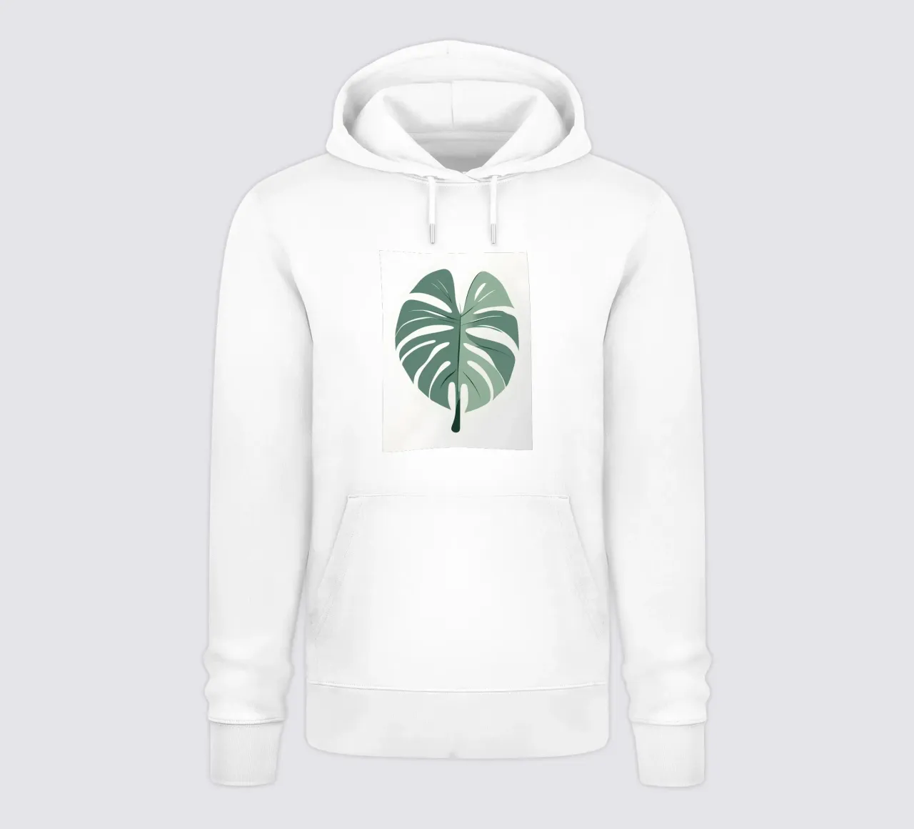 Filodendro a foglie spaccate felpa con cappuccio da Botanical Gallery