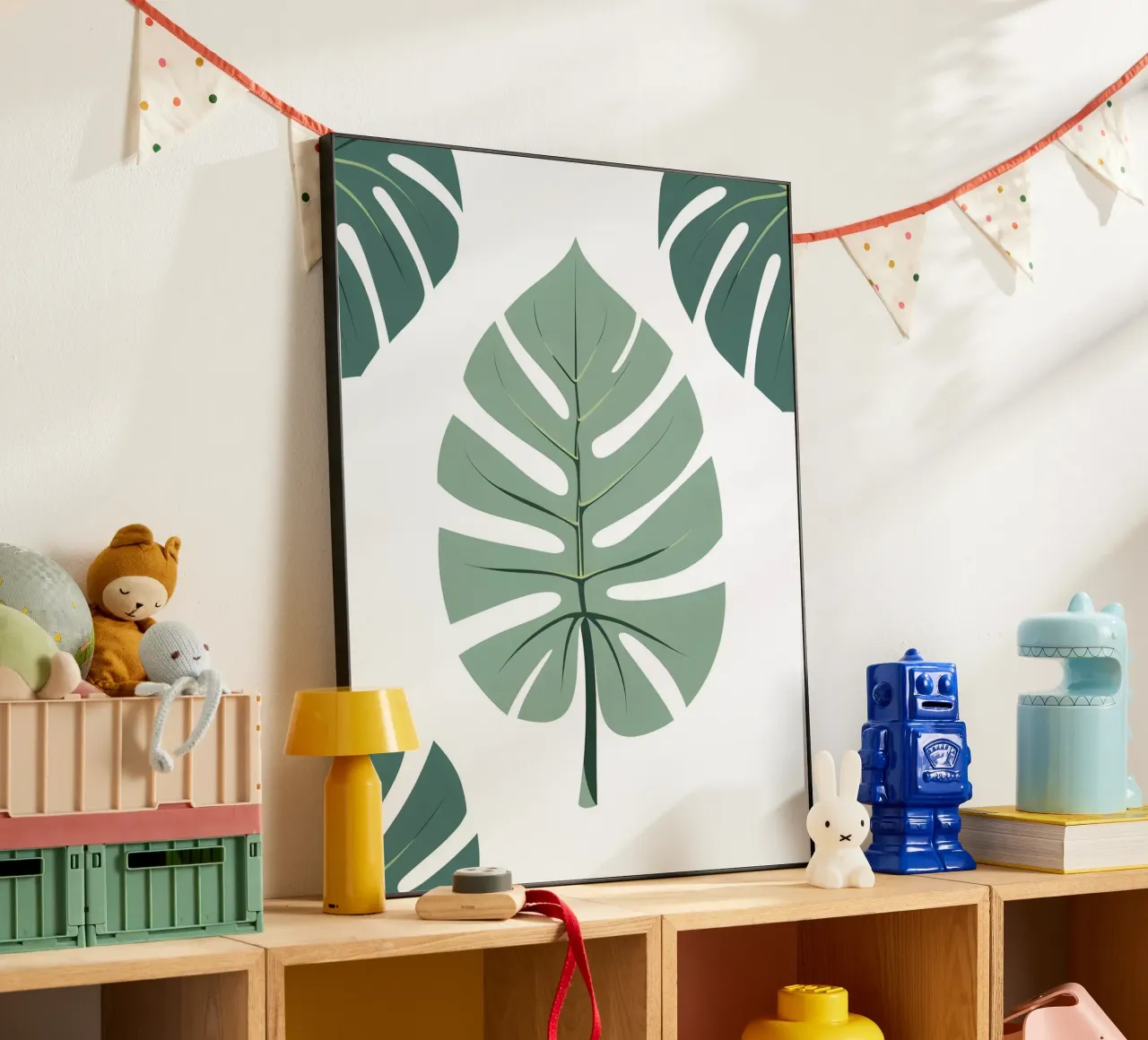 Filodendro a foglie spaccate alluminio dibond da Botanical Gallery