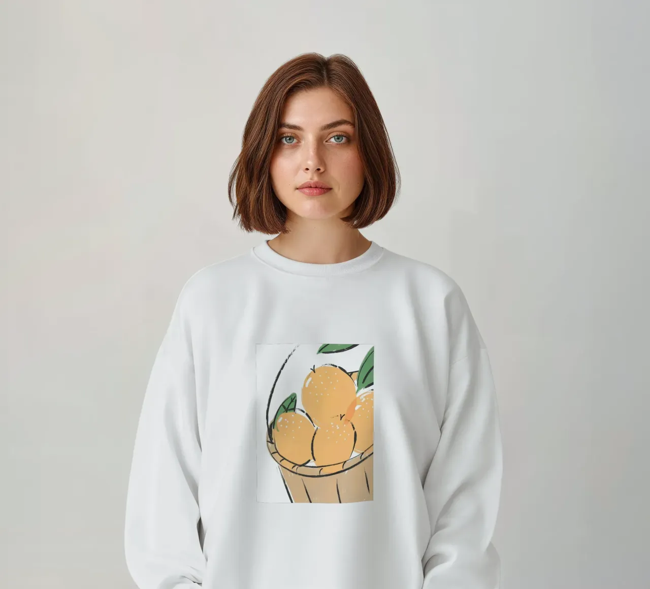 Citrus fruit sweatshirt by PREKETEWE