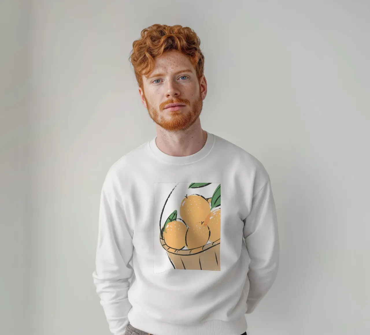Citrus fruit sweatshirt by PREKETEWE