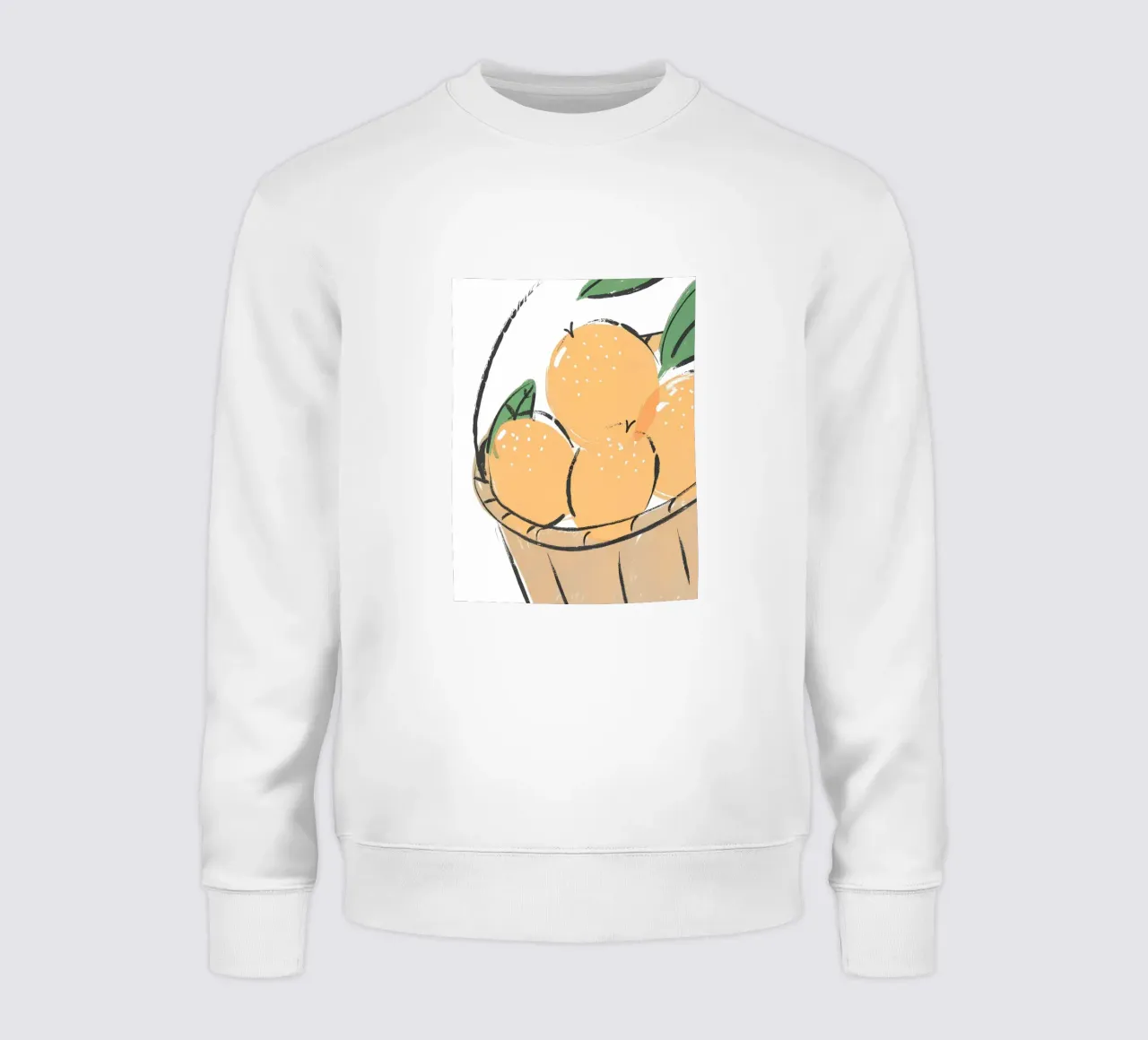 Citrus fruit sweatshirt by PREKETEWE