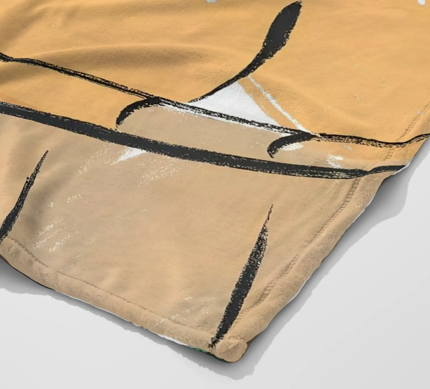 Citrus fruit plaid polaire de PREKETEWE