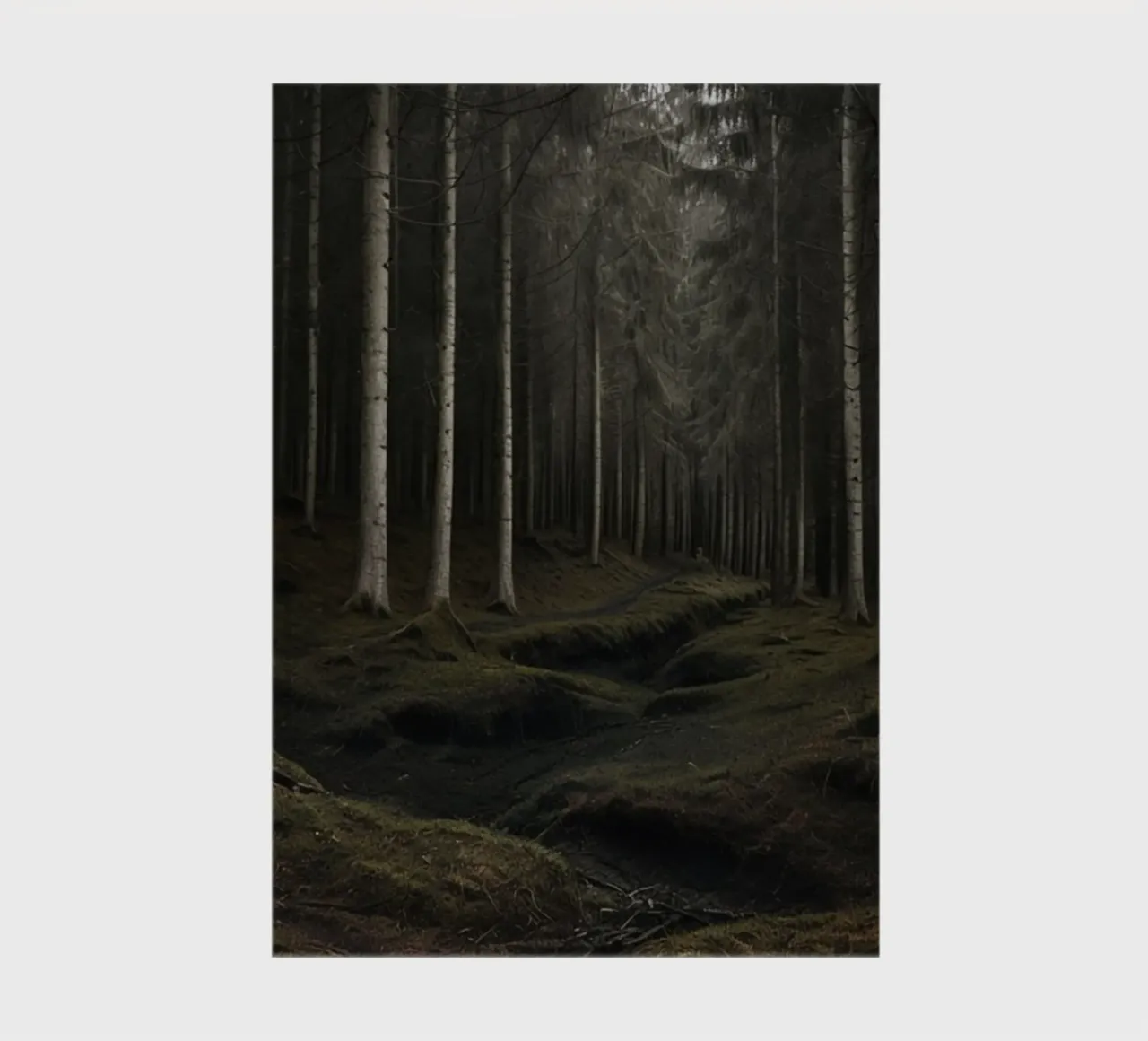 The Whispering Path: A Glimpse into the Ancient and Eerie De notebook by Artistic-shop