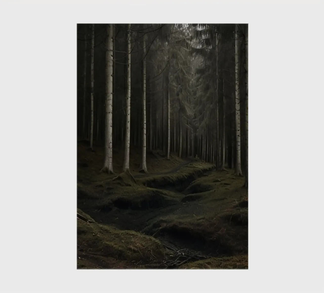 The Whispering Path: A Glimpse into the Ancient and Eerie De notebook by Artistic-shop