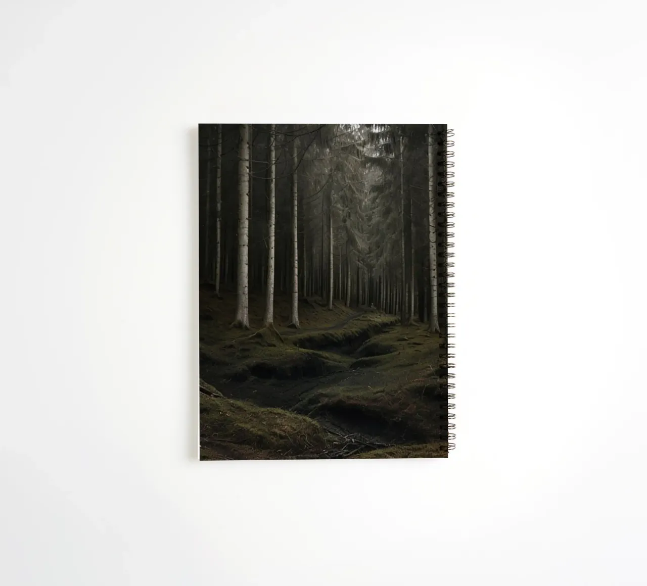 The Whispering Path: A Glimpse into the Ancient and Eerie De spiral notebook by Artistic-shop