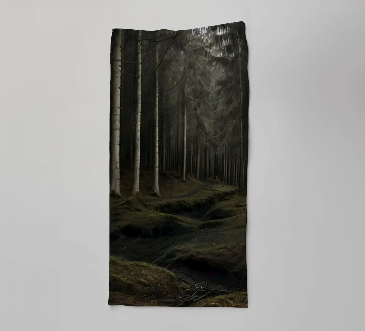 The Whispering Path: A Glimpse into the Ancient and Eerie De towel by Artistic-shop