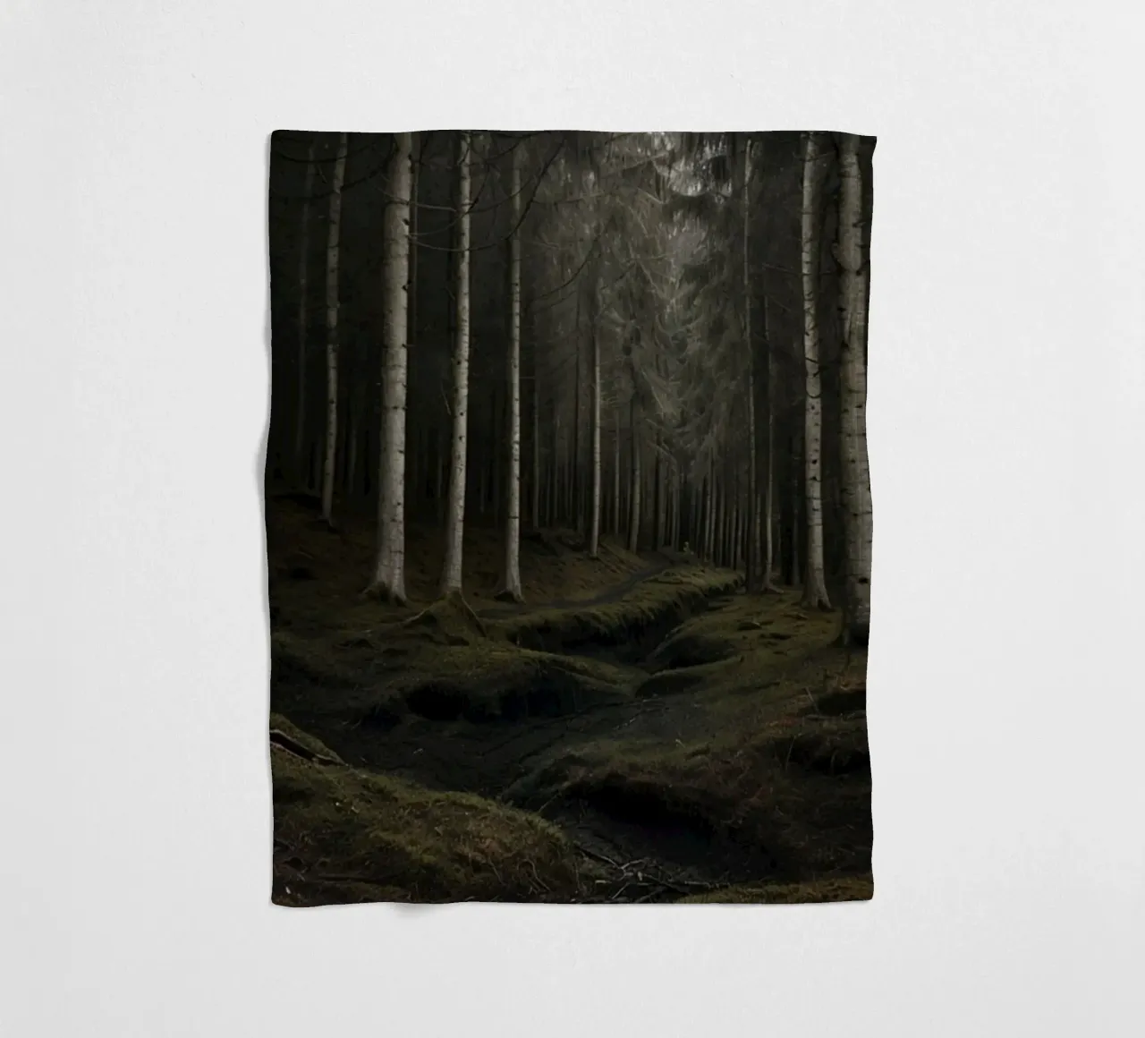 The Whispering Path: A Glimpse into the Ancient and Eerie De fleece blanket by Artistic-shop