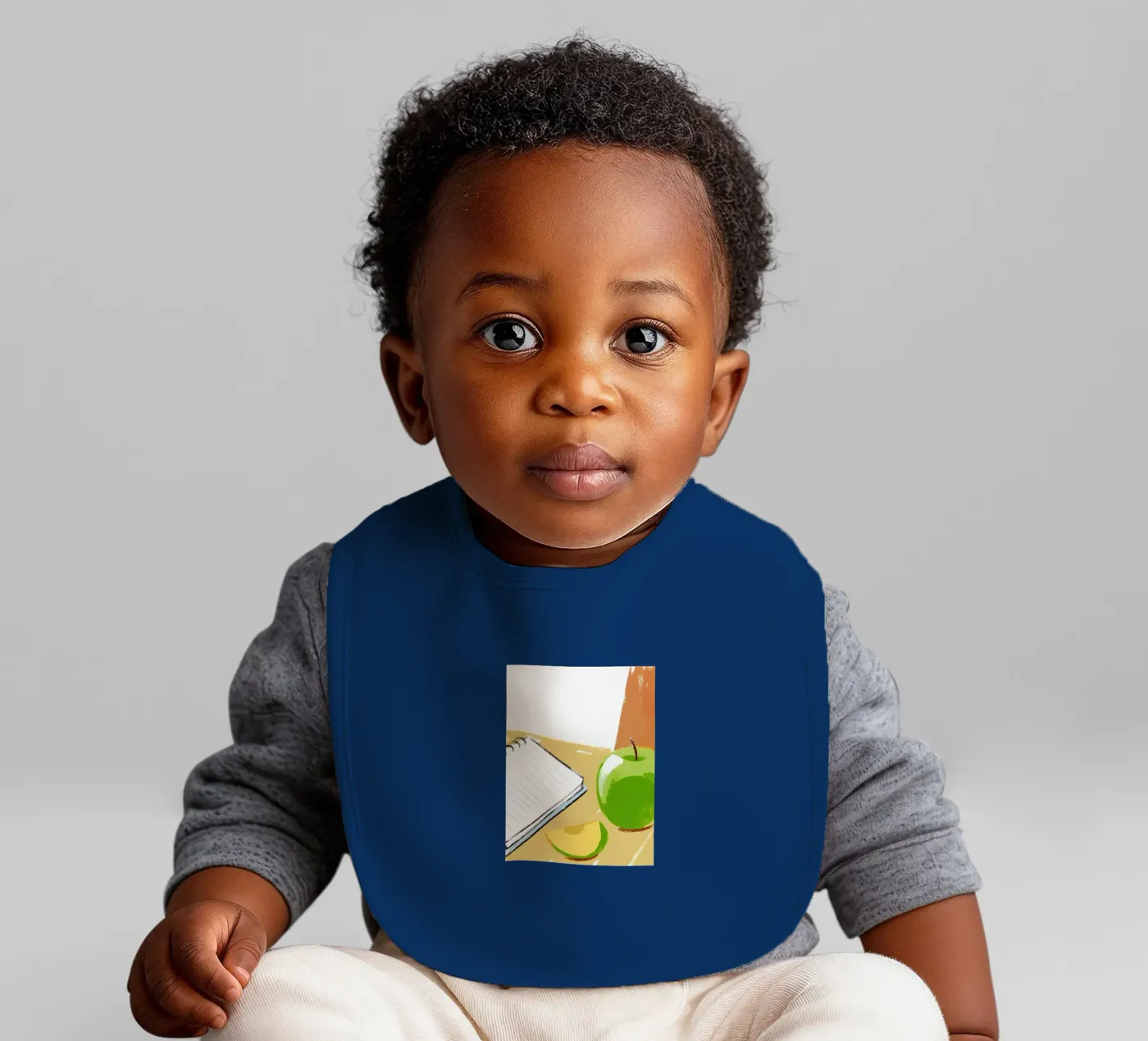 Appels en boeken baby slabbetje van PREKETEWE