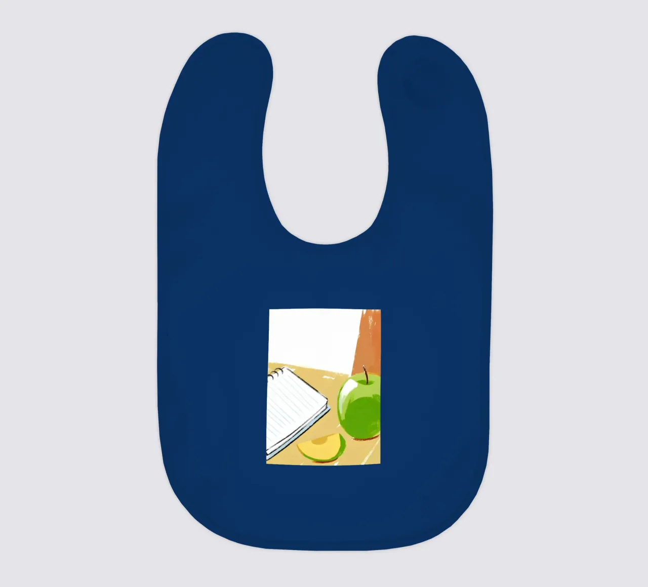 Appels en boeken baby slabbetje van PREKETEWE