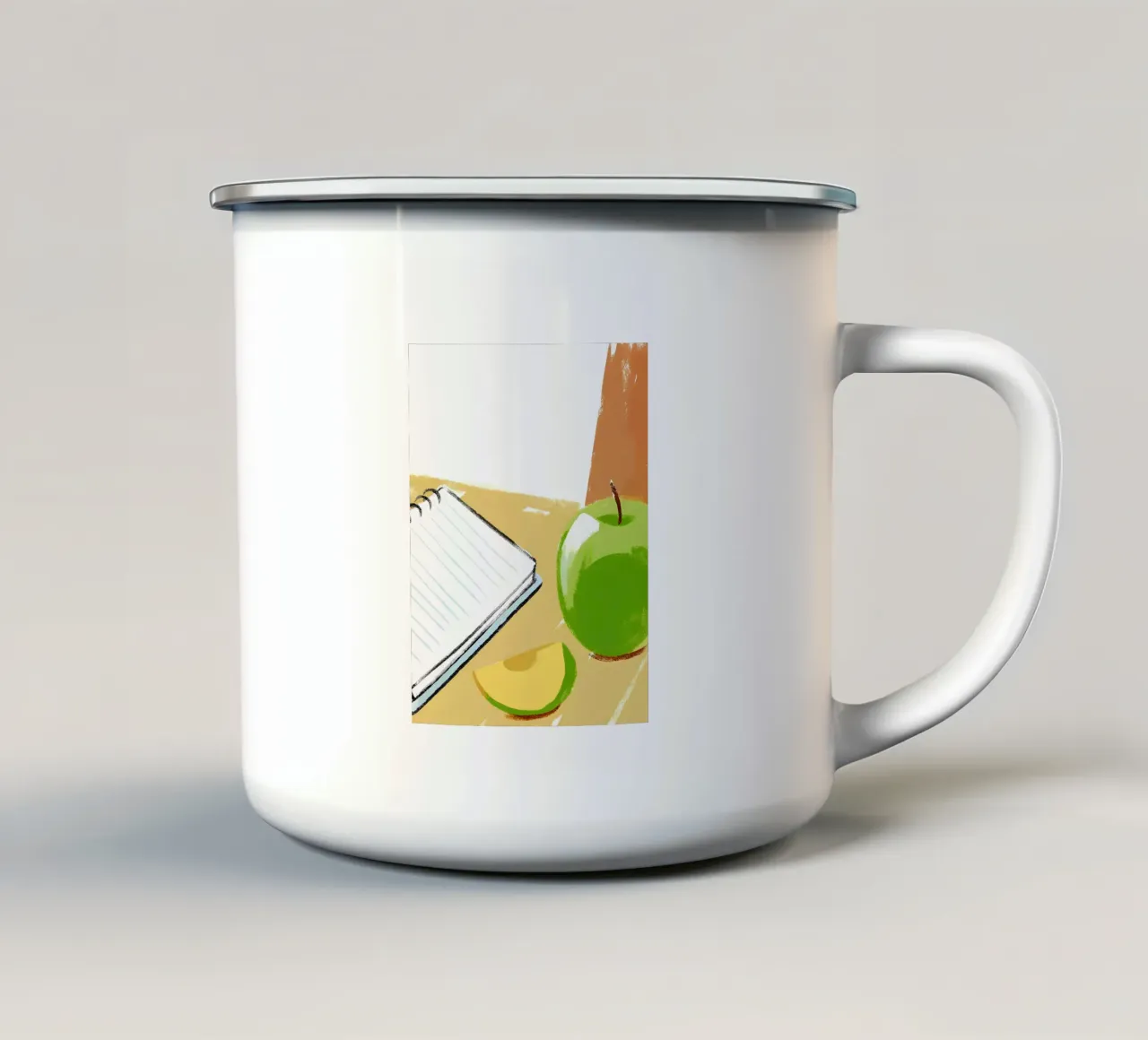 Mele e libri tazza in smalto da PREKETEWE