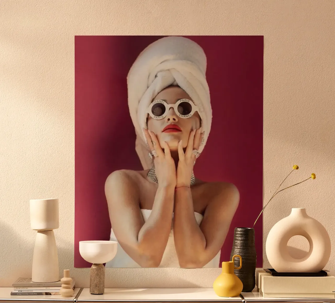 I Love u Girl poster con telaio in plastica da bagleys Shop