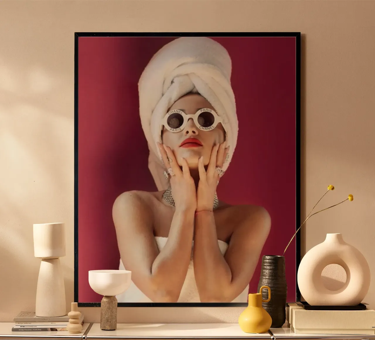 I Love u Girl poster con telaio in plastica da bagleys Shop