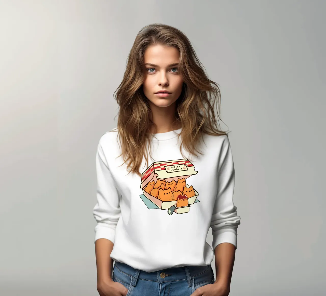 Kitten Nuggets Fast Food Cat felpa da Tobe Fonseca