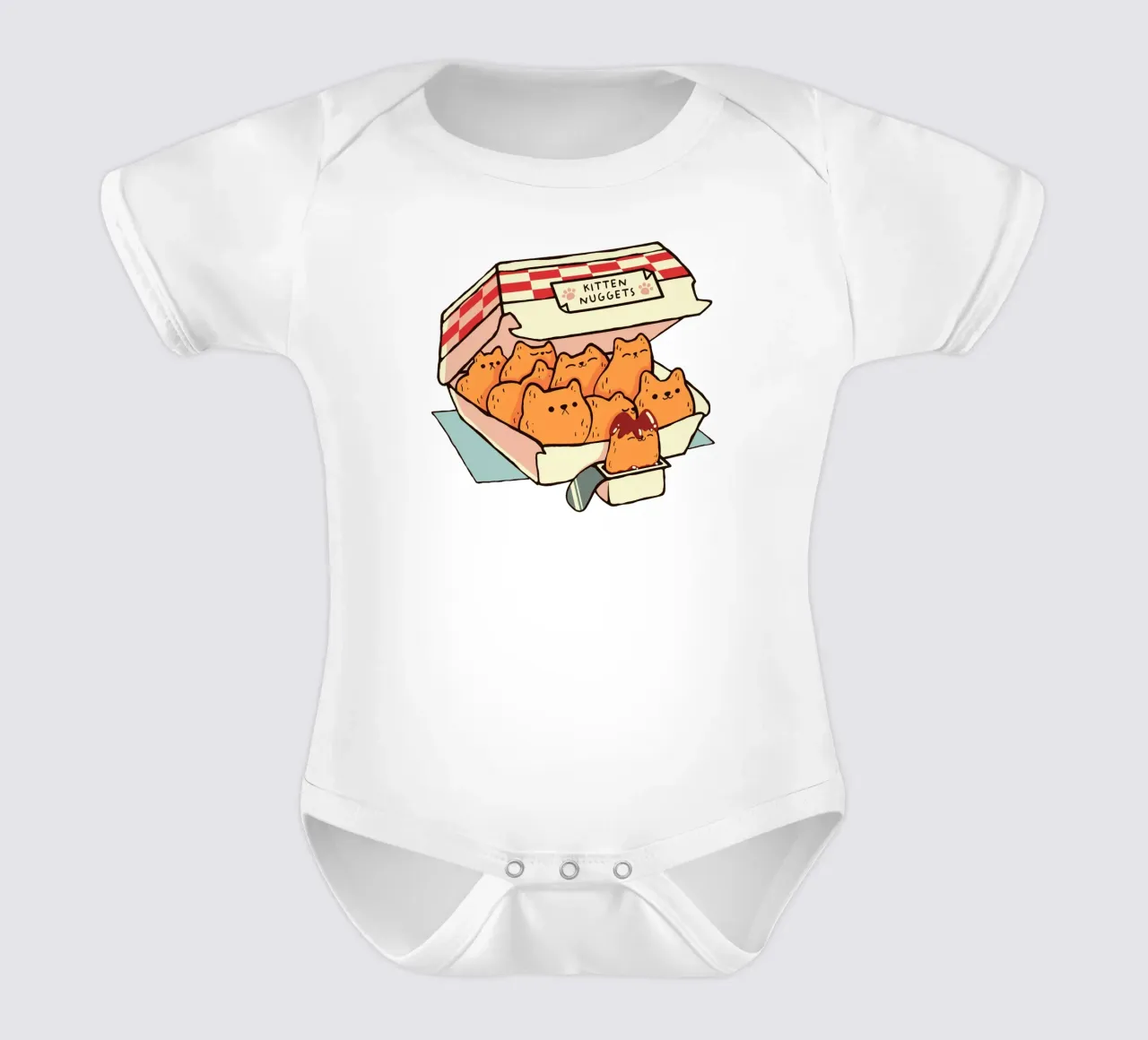 Kitten Nuggets Fast Food Cat body neonato maniche corte da Tobe Fonseca