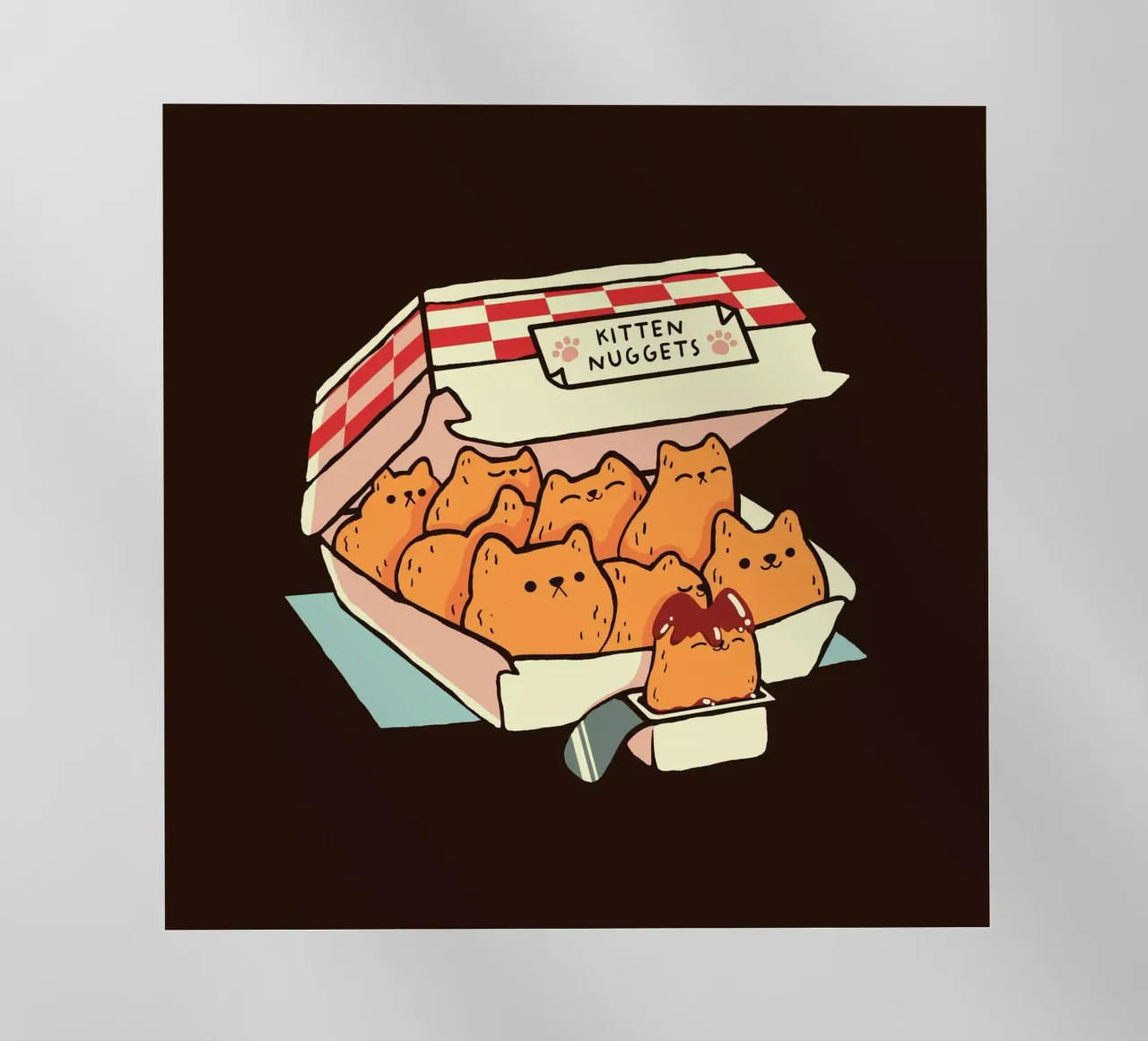 Kitten Nuggets Fast Food Cat pellicola backlit da Tobe Fonseca