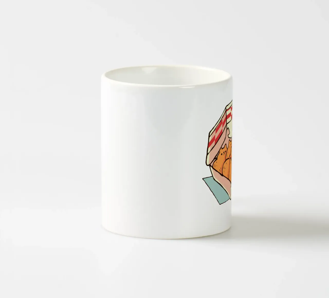 Kitten Nuggets Fast Food Cat tazza in ceramica da Tobe Fonseca