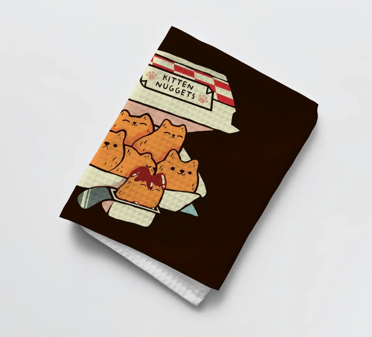 Kitten Nuggets Fast Food Cat canovaccio da cucina da Tobe Fonseca