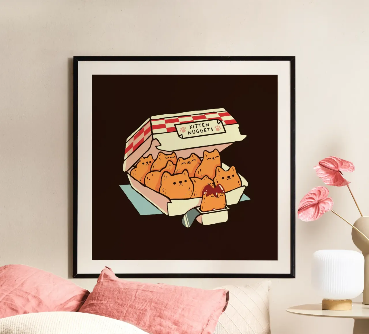 Kitten Nuggets Fast Food Cat carta hahnemühle da Tobe Fonseca