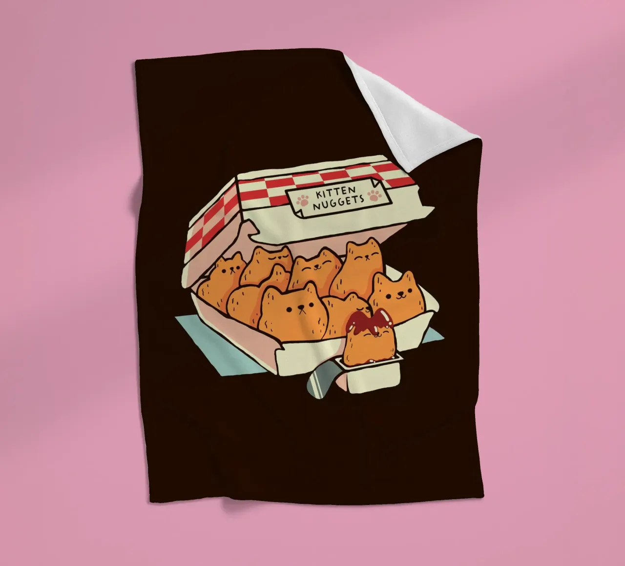 Kitten Nuggets Fast Food Cat coperta in pile da Tobe Fonseca
