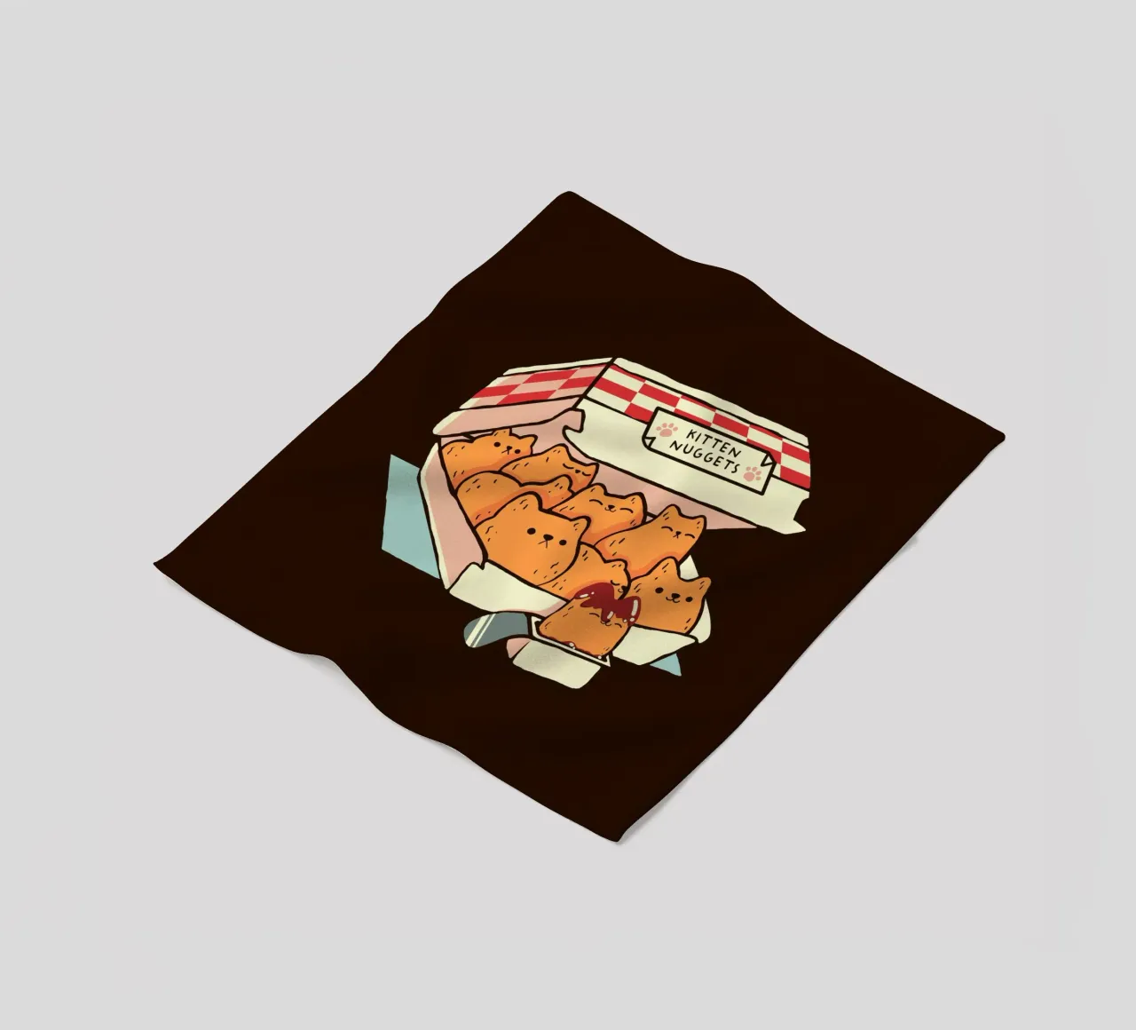 Kitten Nuggets Fast Food Cat coperta in pile da Tobe Fonseca