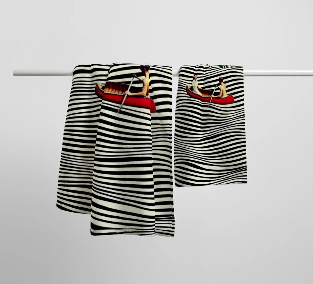 The Art Of Sailing towel by cosmos studio
