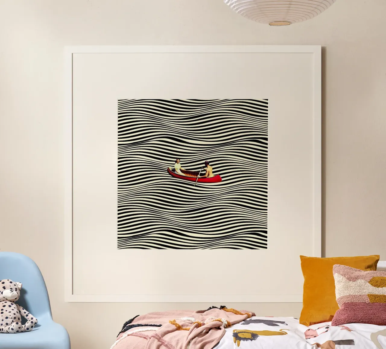 L'arte della vela poster con telaio in plastica da cosmos studio