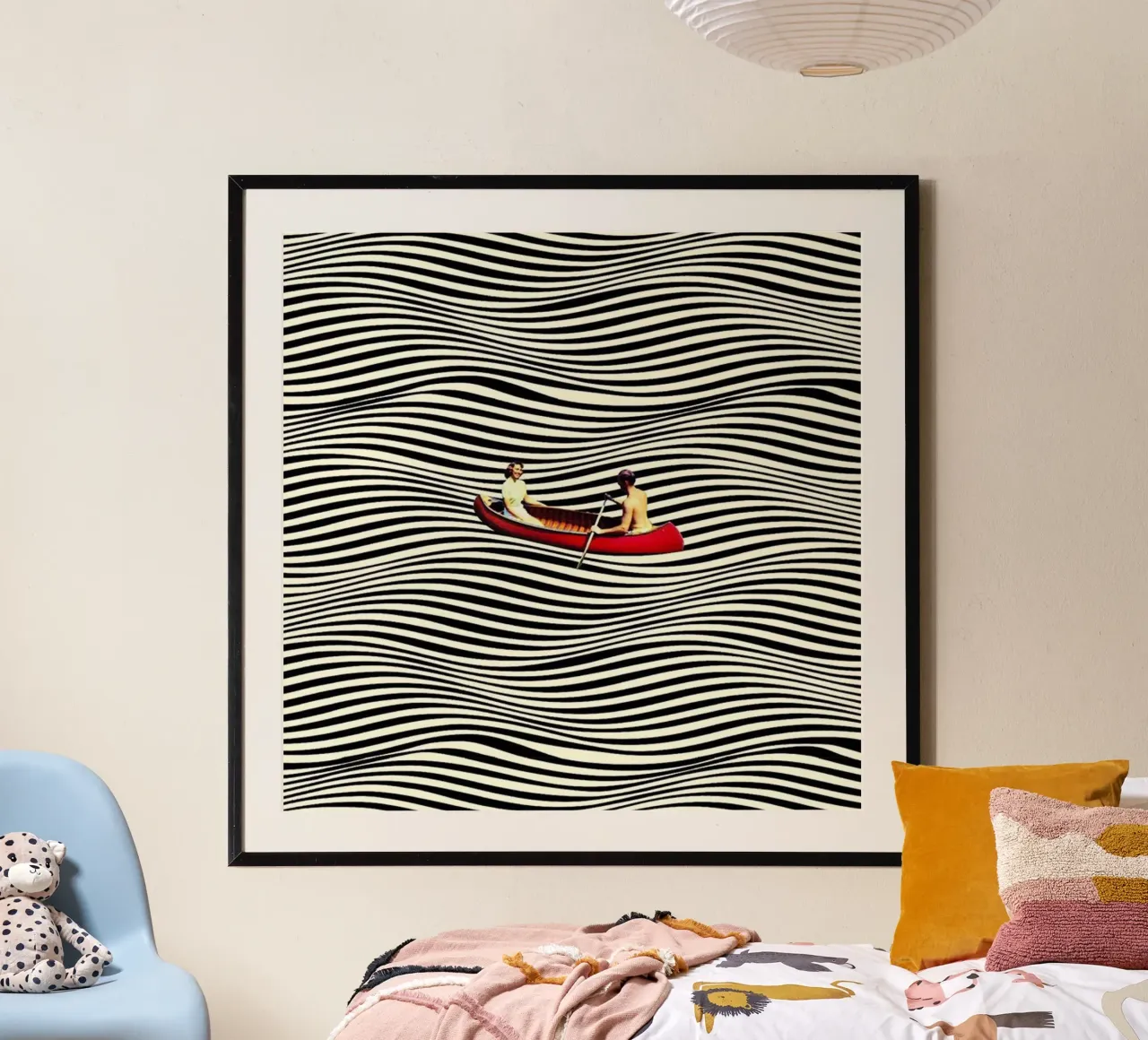 L'arte della vela poster con telaio in plastica da cosmos studio