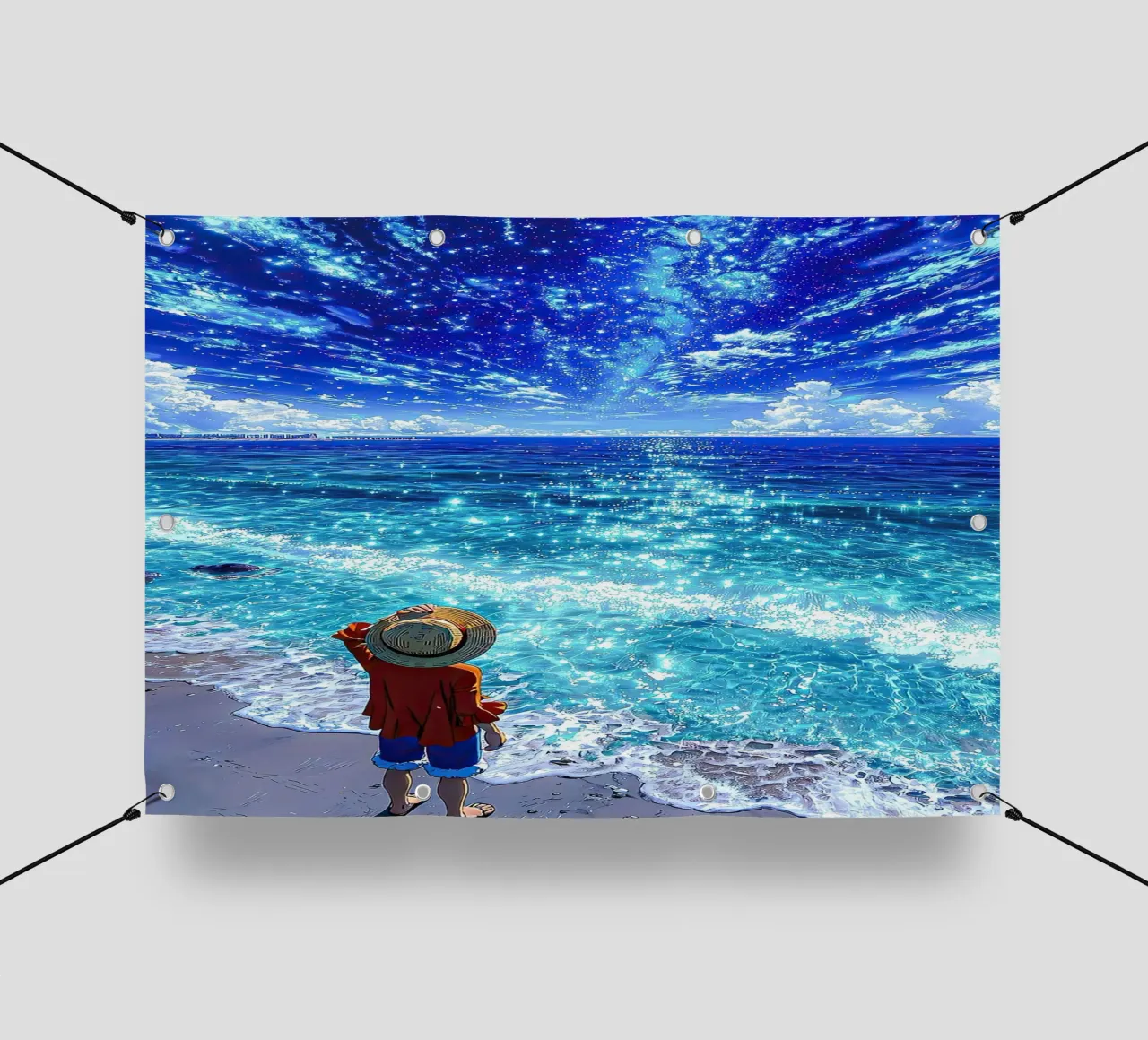 Luffy one piece telo in pvc da posterindo