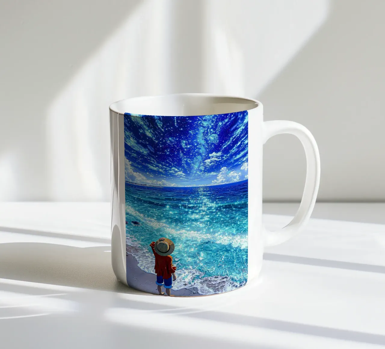 Luffy one piece tazza in ceramica da posterindo