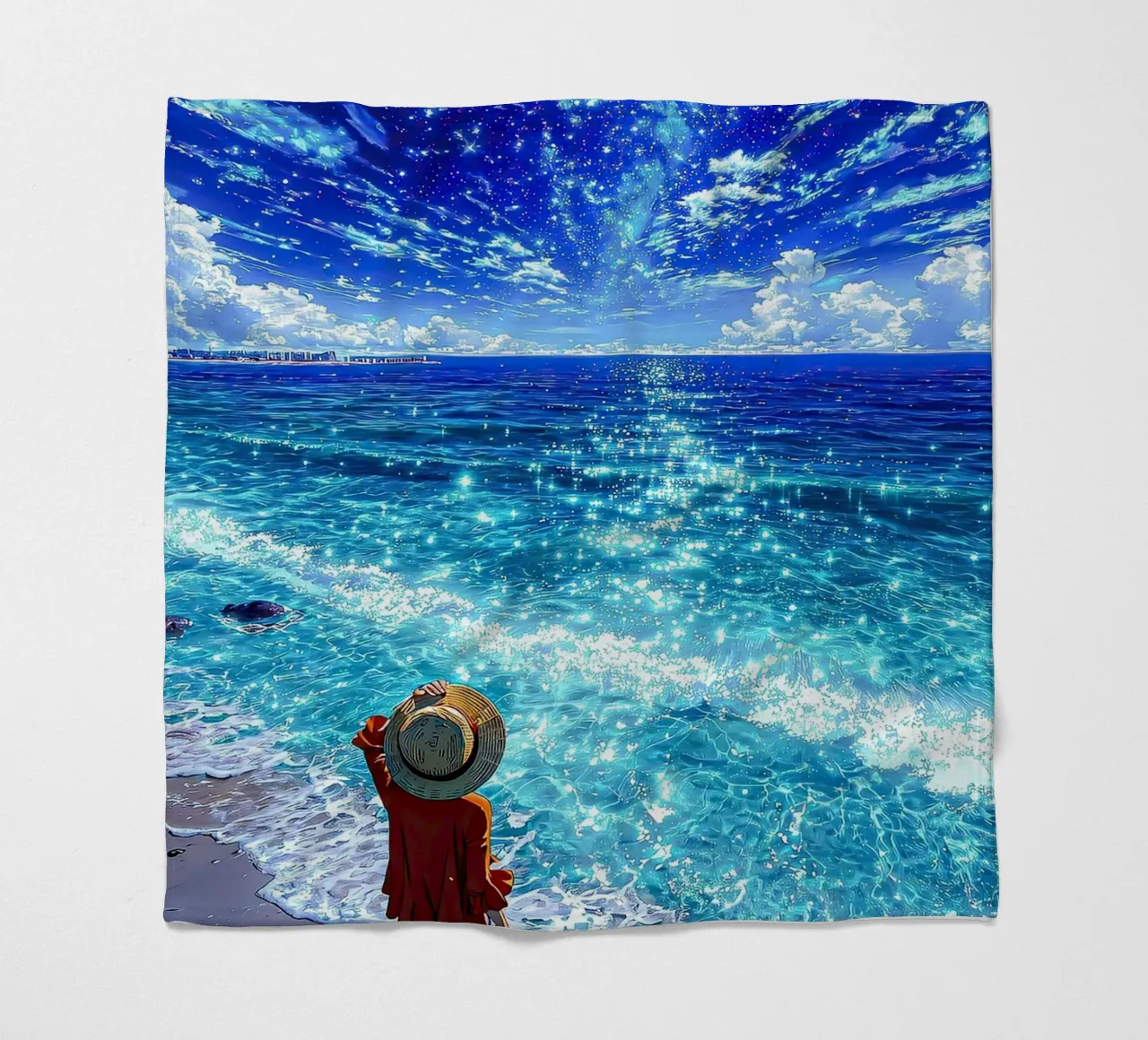 Luffy one piece Fleecedecke von posterindo
