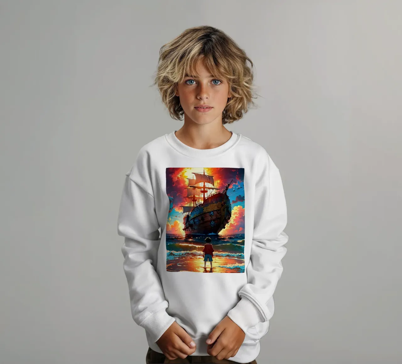 UN PEZZO felpa bambino da posterindo