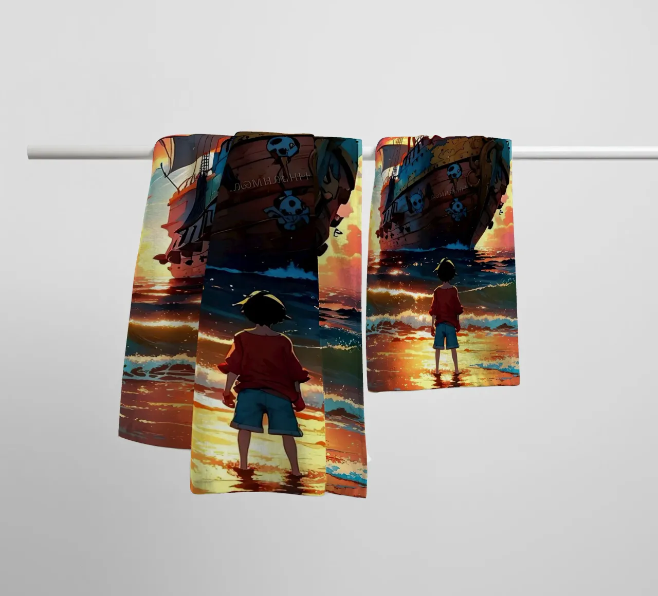 UN PEZZO asciugamano da bagno da posterindo