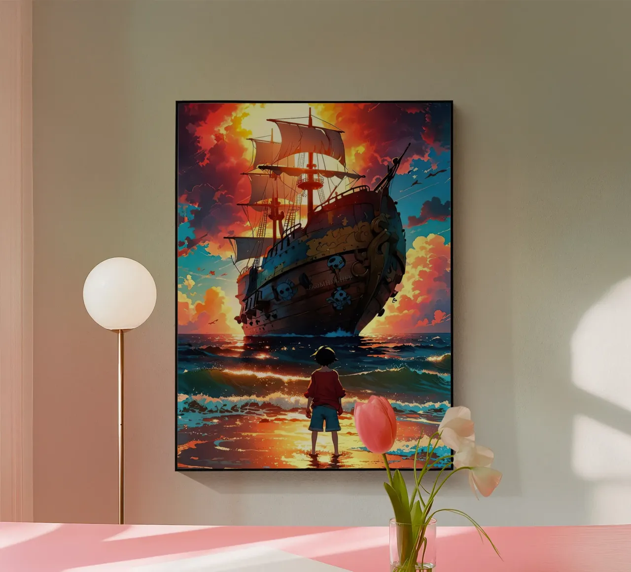 UN PEZZO plexiglass da posterindo