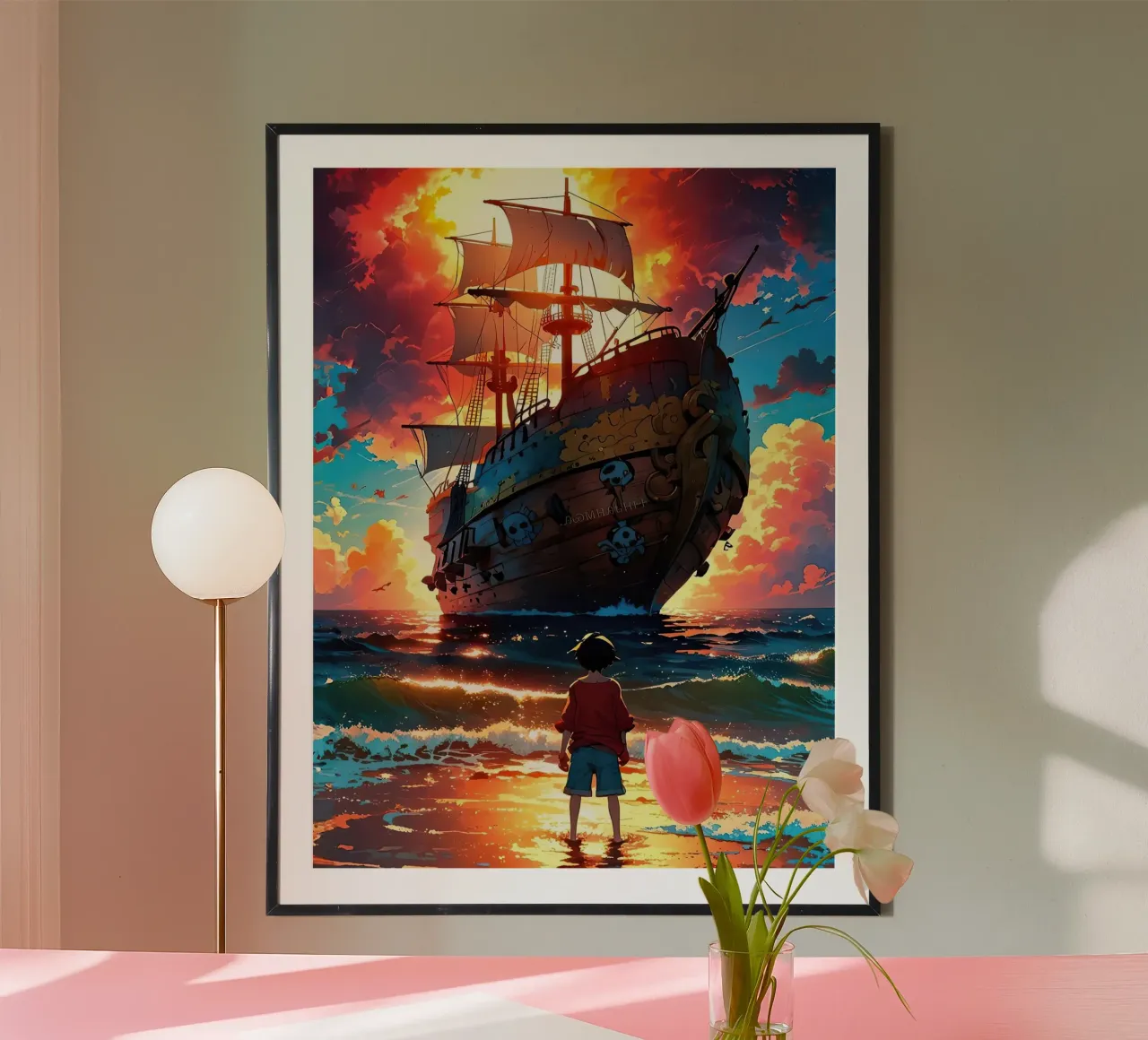 UN PEZZO poster con telaio in plastica da posterindo