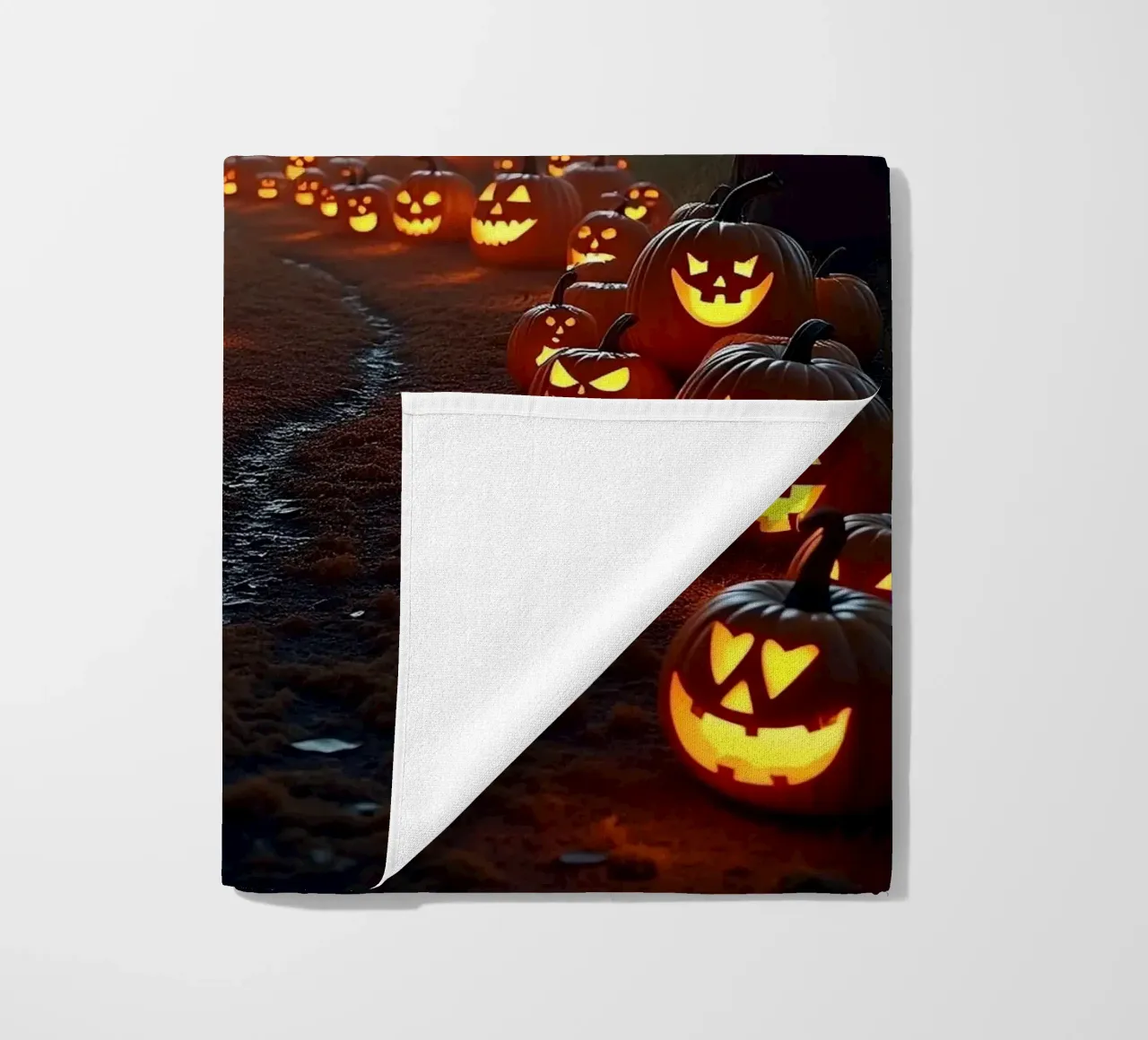 Halloween_zucche nel bosco_1 telo mare da Fantasie & Mystikwelten by LK