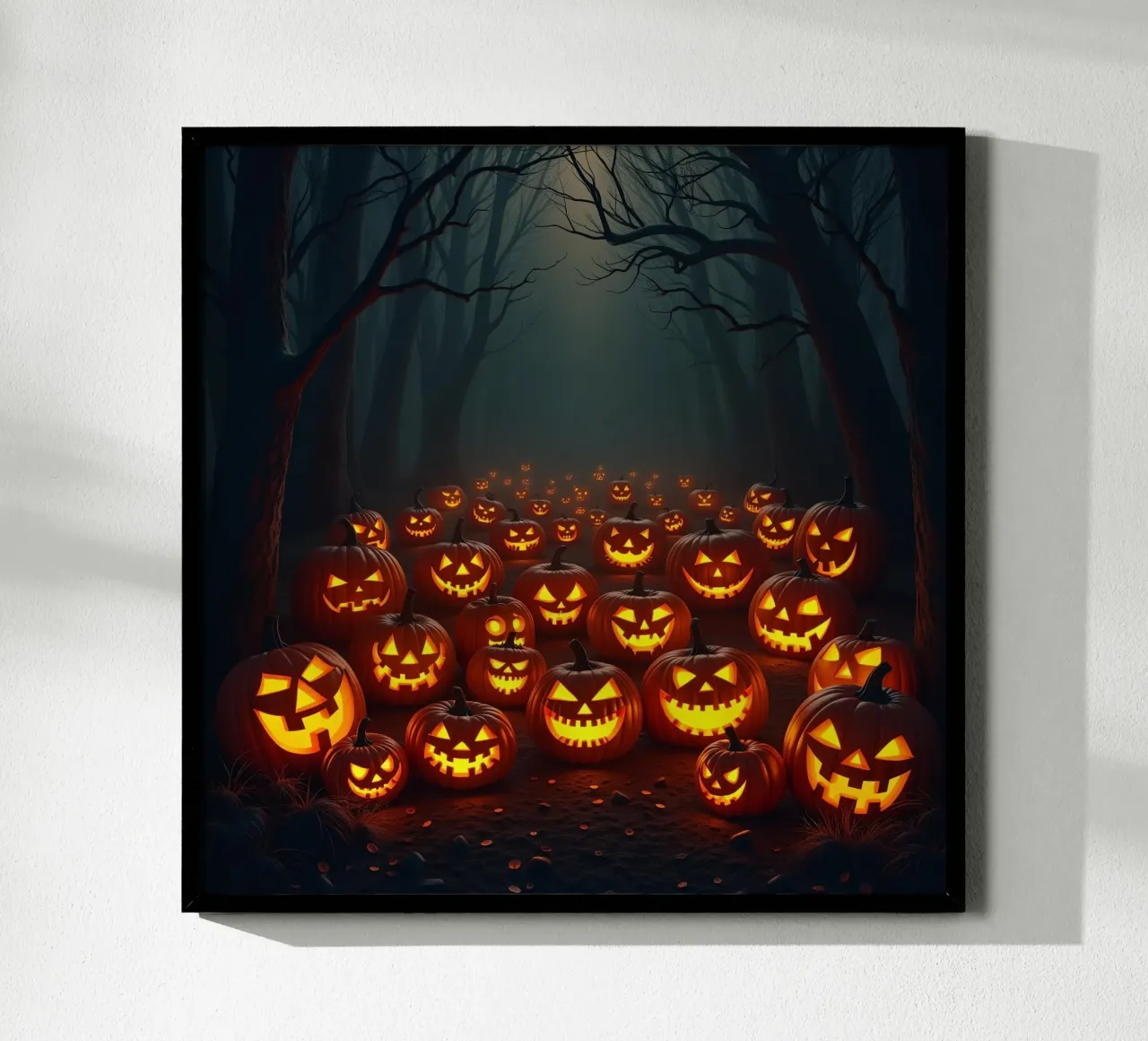 Halloween_zucche nel bosco_3 poster da Fantasie & Mystikwelten by LK