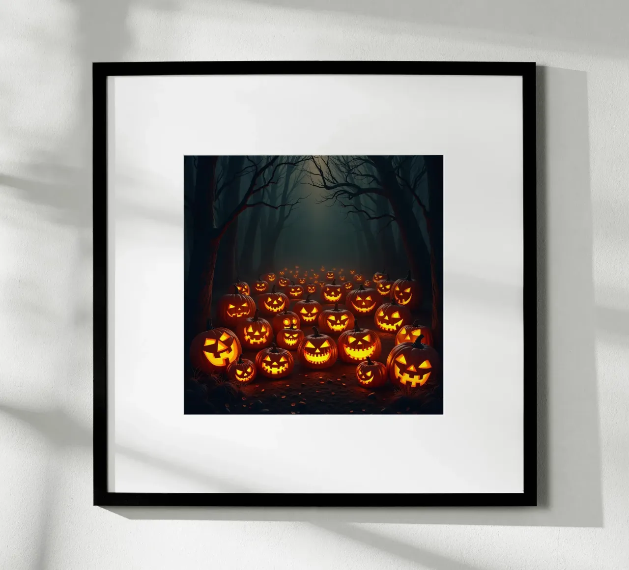 Halloween_zucche nel bosco_3 poster da Fantasie & Mystikwelten by LK