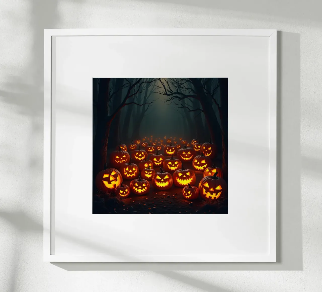 Halloween_zucche nel bosco_3 poster da Fantasie & Mystikwelten by LK