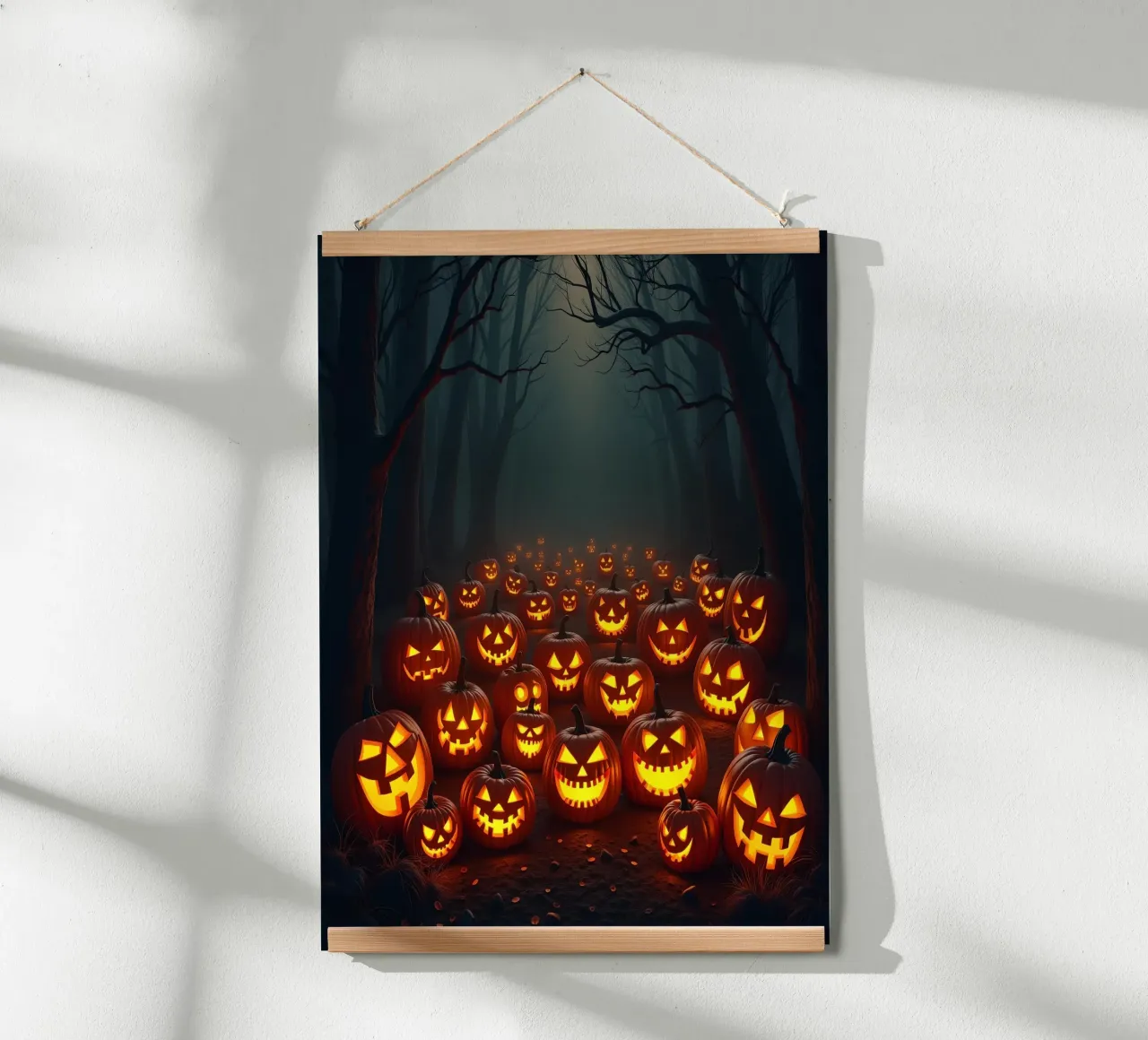 Halloween_zucche nel bosco_3 poster da Fantasie & Mystikwelten by LK
