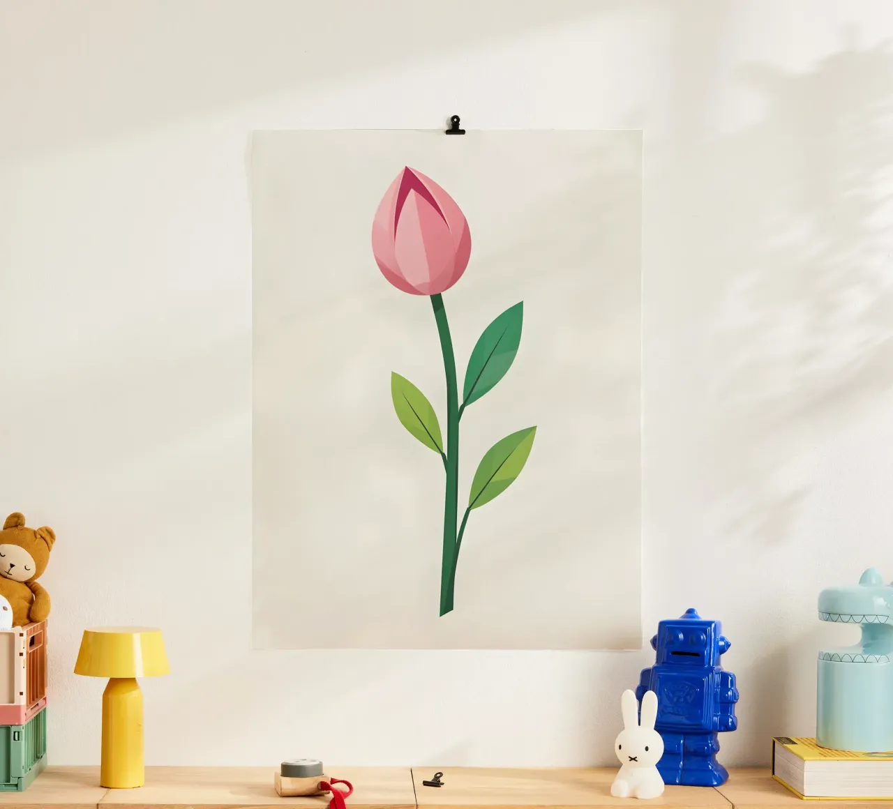 Germoglio di primavera poster con telaio in alluminio da The Green Room