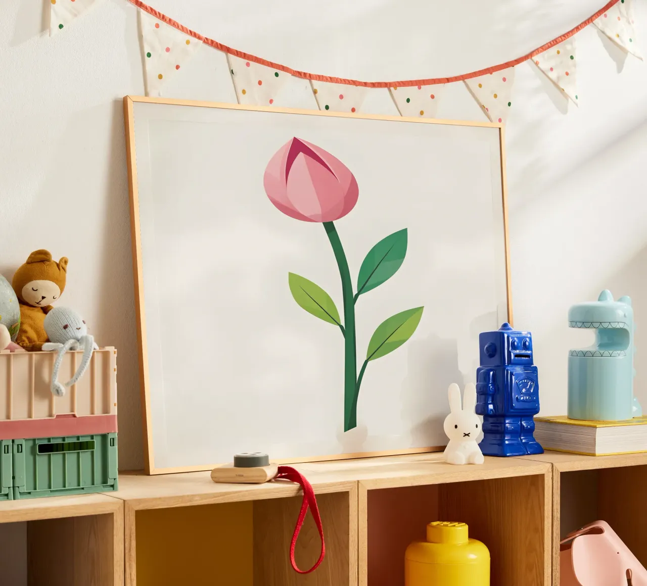 Germoglio di primavera poster con telaio in alluminio da The Green Room