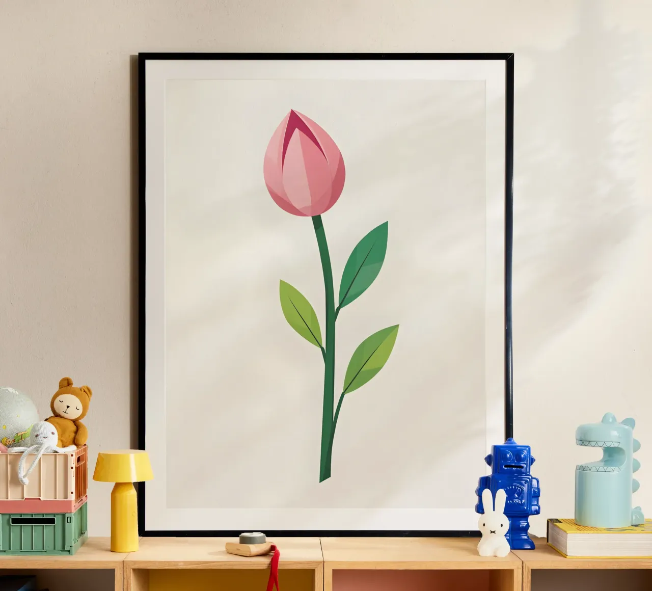 Germoglio di primavera poster con telaio in alluminio da The Green Room