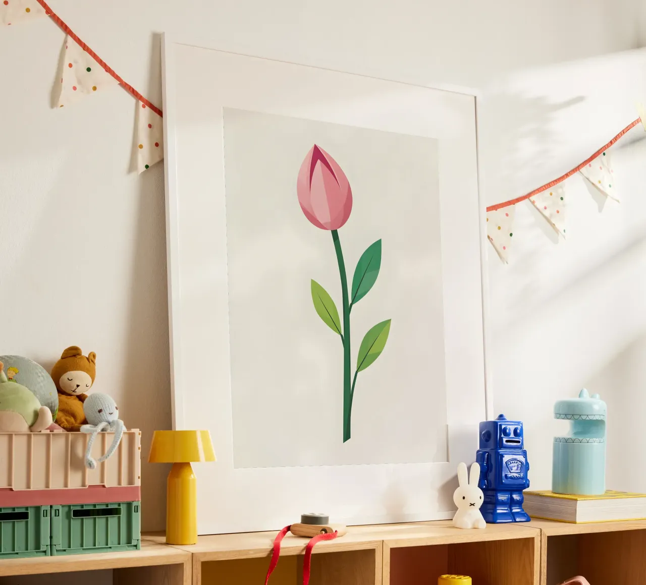 Germoglio di primavera poster con telaio in alluminio da The Green Room