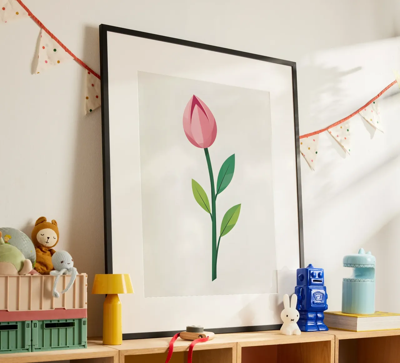 Germoglio di primavera poster con telaio in alluminio da The Green Room