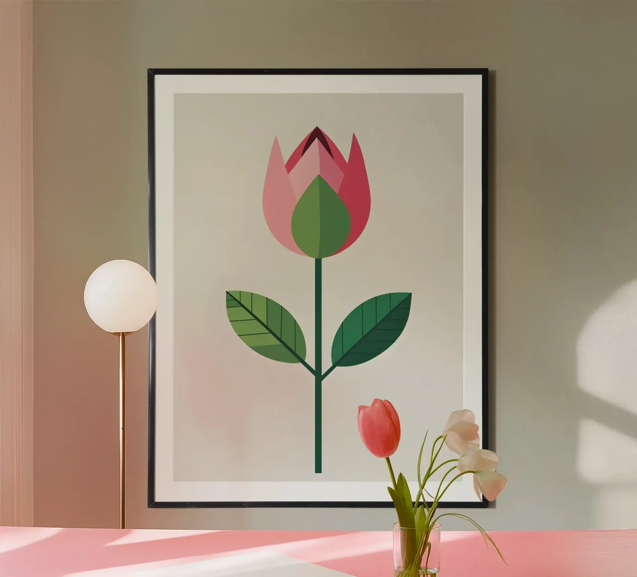 Germoglio di primavera poster con telaio in alluminio da The Green Room