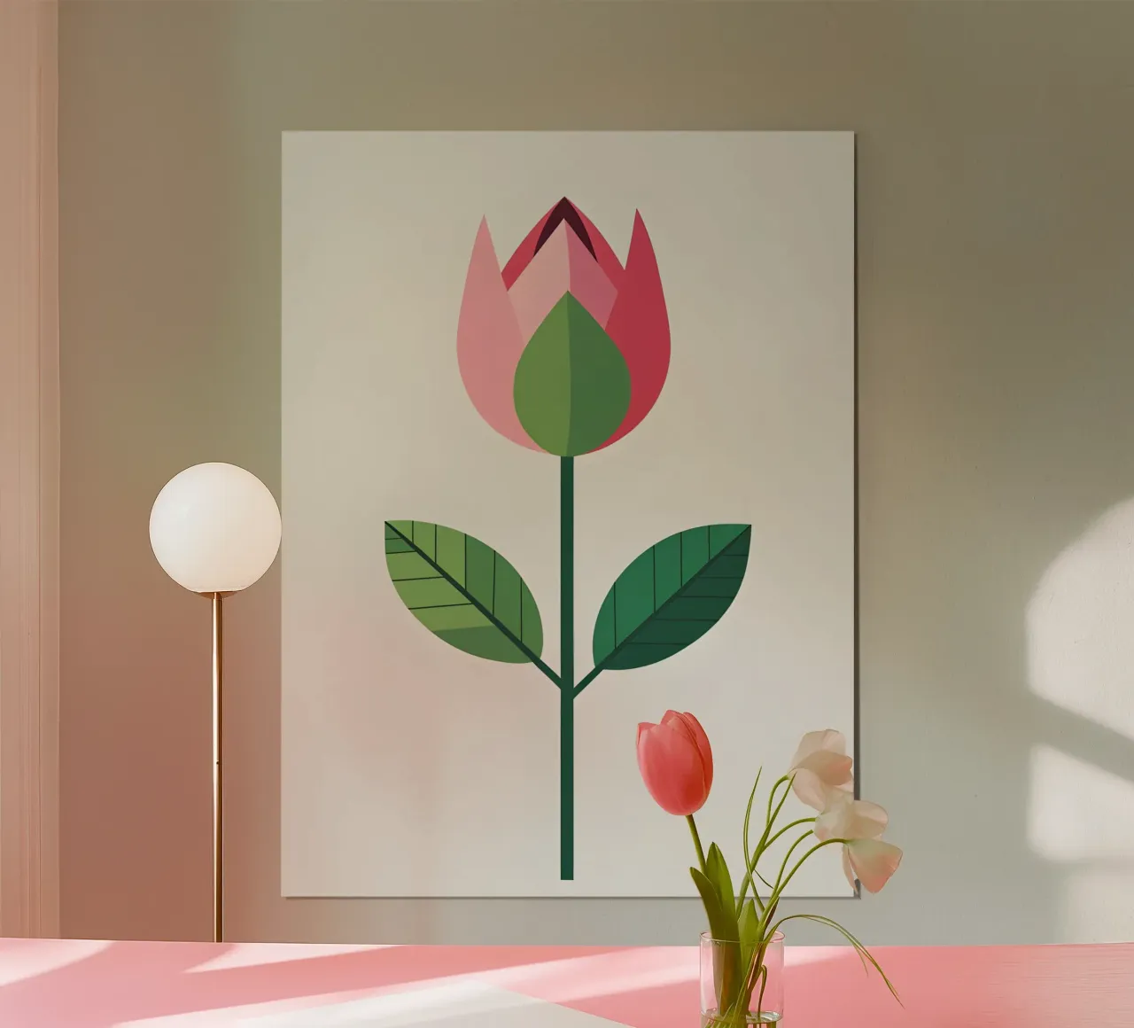 Germoglio di primavera poster con telaio in alluminio da The Green Room