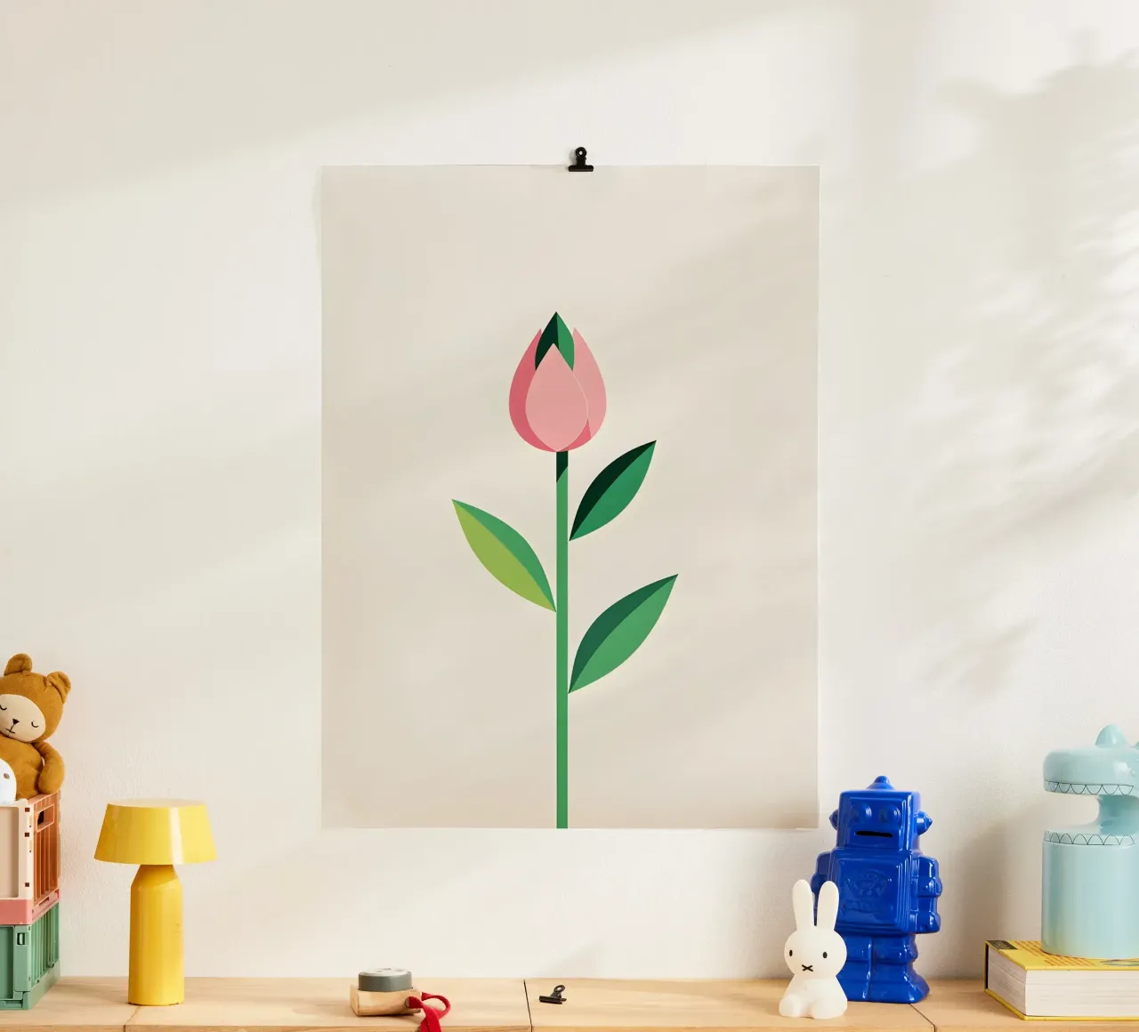 Germoglio di primavera poster con telaio in alluminio da The Green Room